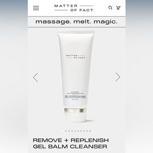 MATTER OF FACT Remove + Replenish Gel Balm Cleanser